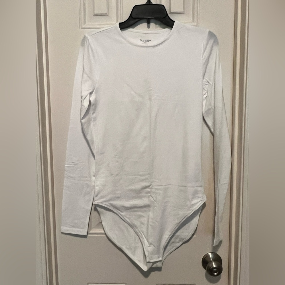 NWT Old Navy White Long Sleeve Bodysuit